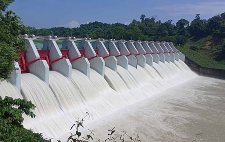 কাপ্তাই বাঁধের ১৬টি গেট খোলা হয়েছে, প্লাবিত হওয়ার আশঙ্কা নেই