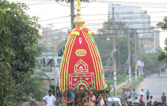 বগুড়ায় রথযাত্রার রথের সঙ্গে বিদ্যুৎস্পৃষ্টে ৫ জনের মৃত্যু